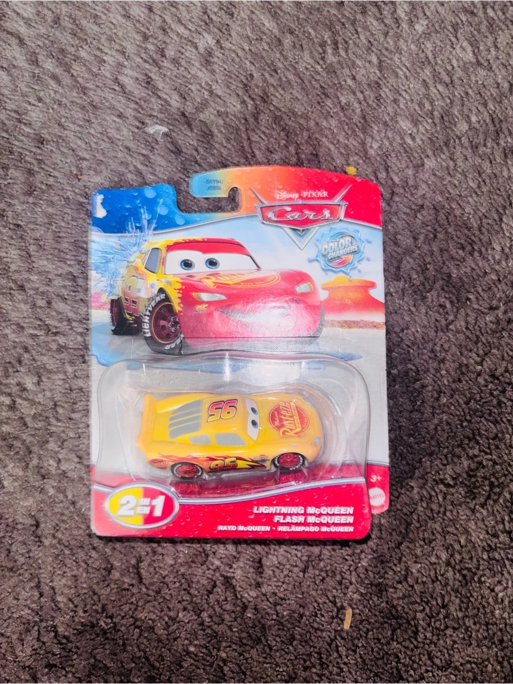 Mattel Lightning McQueen Color Changers Toy - Yellow & Red Accents